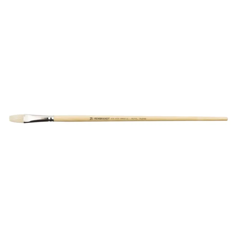 Pincel Cerda Plano Mango Largo Serie 200 Rembrandt