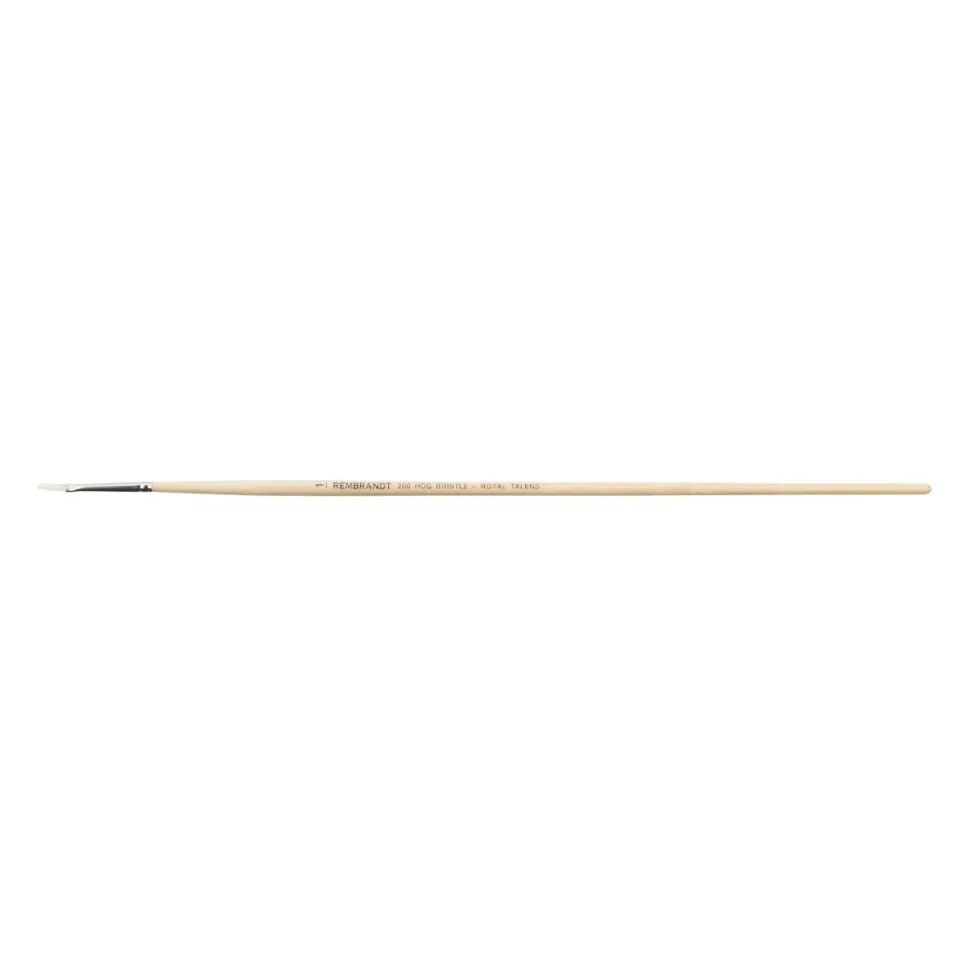 Pincel Cerda Plano Mango Largo Serie 200 Rembrandt