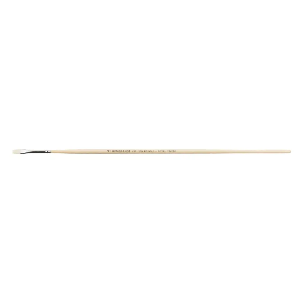 Pincel Cerda Plano Mango Largo Serie 200 Rembrandt