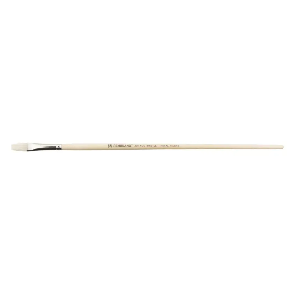 Pincel Cerda Plano Mango Largo Serie 200 Rembrandt