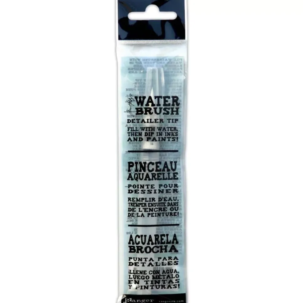 Pincel con depósito de agua punta fina Tim Holtz Ranger