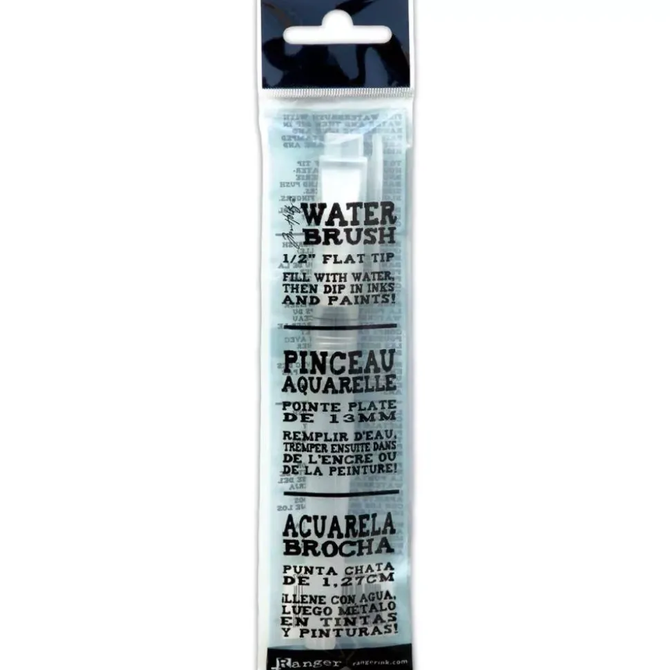 Pincel con depósito de agua plano Tim Holtz Ranger