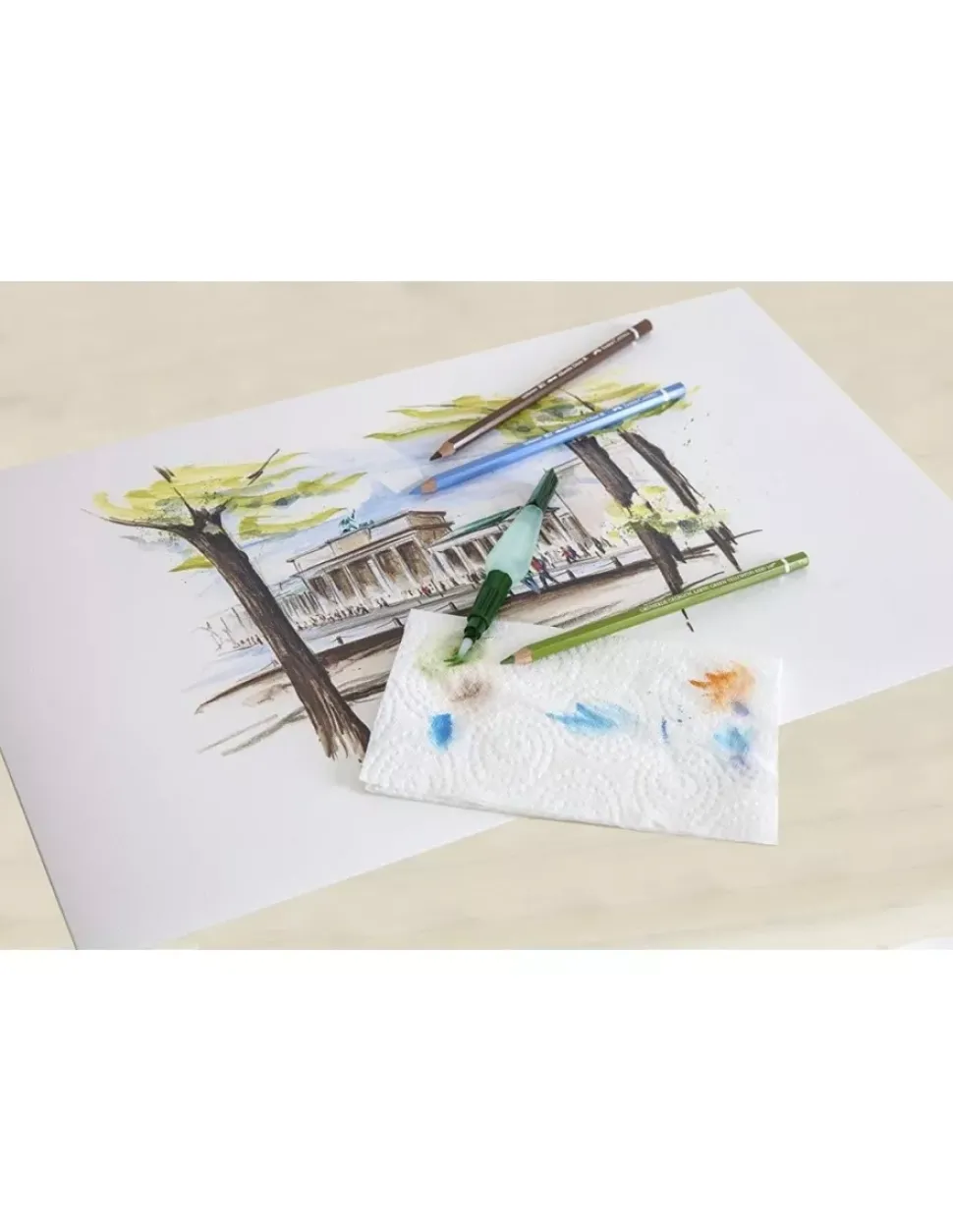 Pincel de acuarela medio con depósito Art & Graphic Faber-Castell 6ml