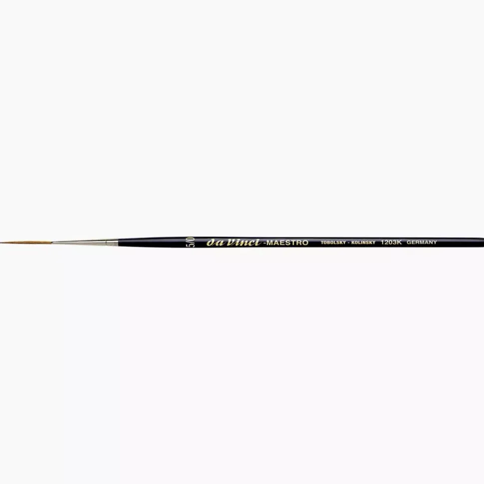Pincel delineador extra largo en punta acuarela Kolinsky Maestro 1203K Da Vinci