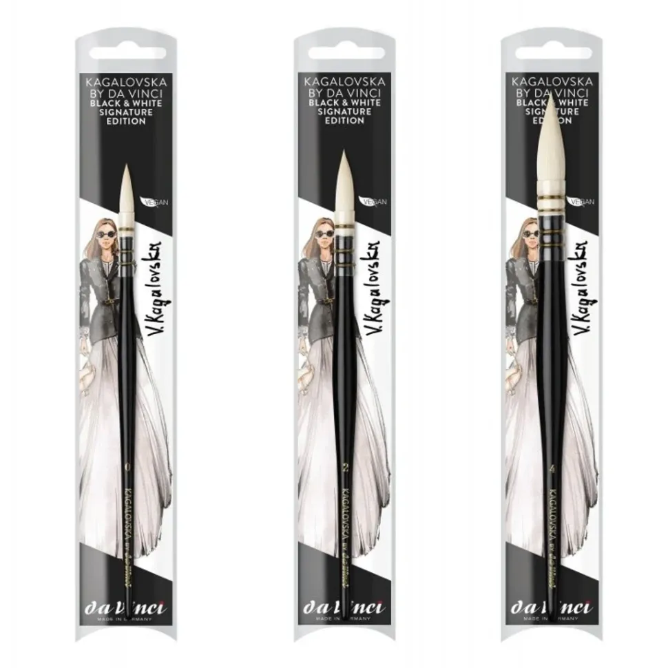 Pincel Edición blanco y negro de Kagalovska da Vinci