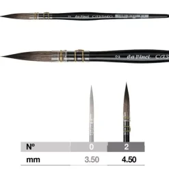 Pincel extra largo acuarela Casaneo 490 Da Vinci