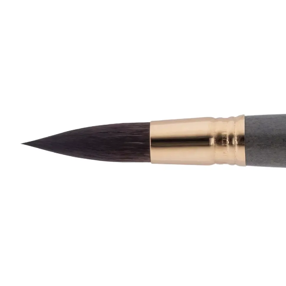 Pincel natural redondo pluma Petit Gris Aquario Gold 1140 Escoda