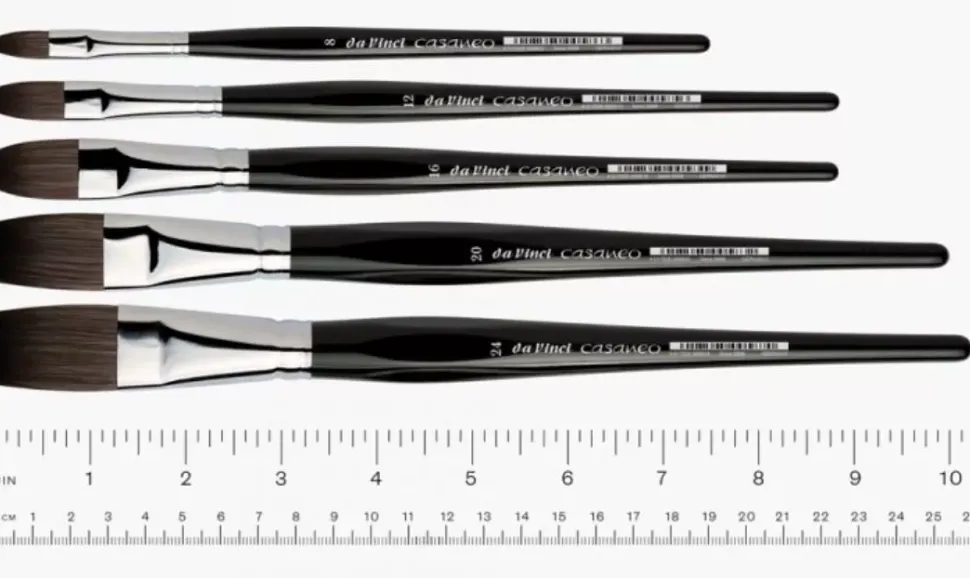 Pincel plano acuarela Casaneo 5898 Da Vinci