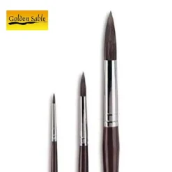 Pincel 600R redondo mango largo Golden Sable