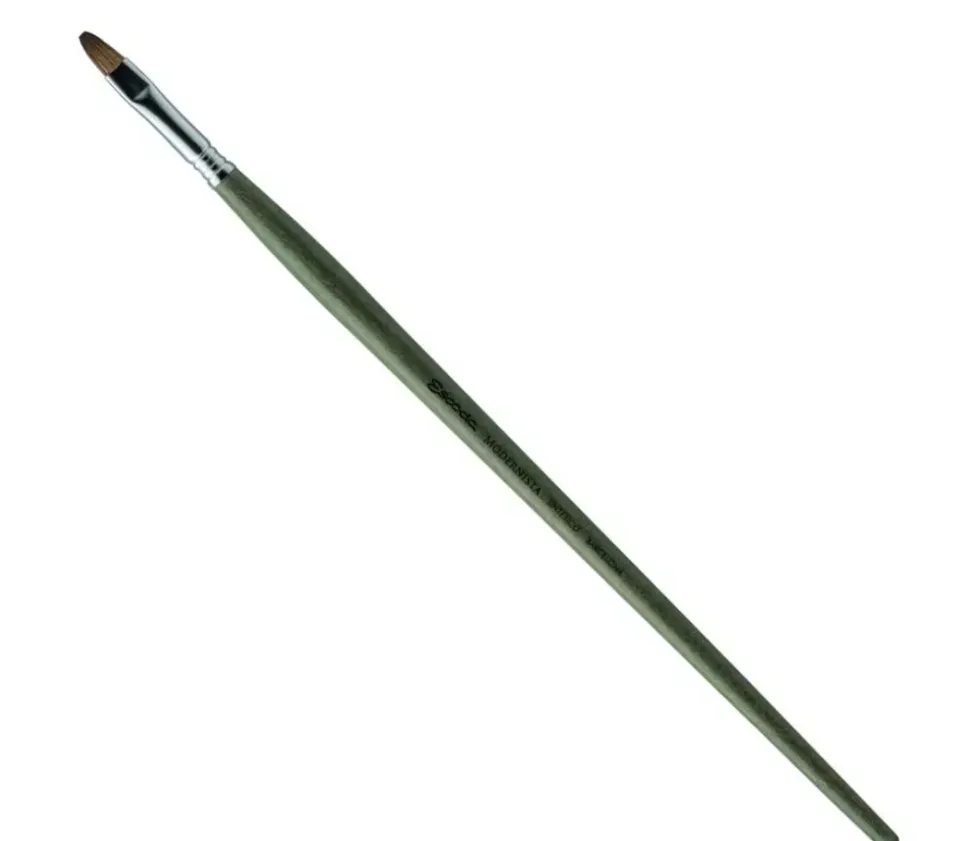 Pincel sintético plano carrado Modernista 4050 Escoda nº12