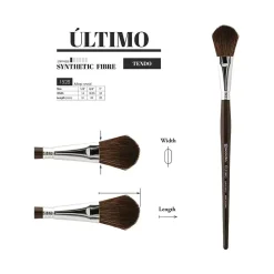 Pincel sintético plano ovalado Último 1528 Escoda