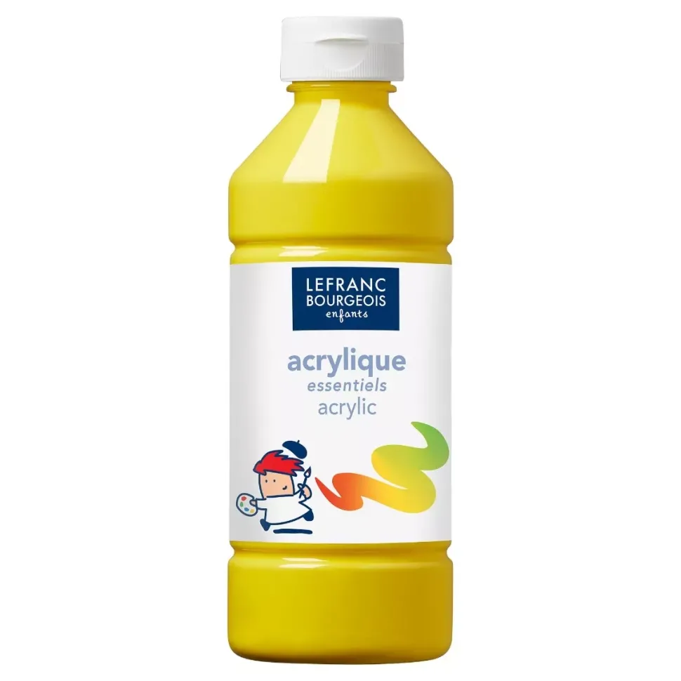 Pintura Acrílica Infantil Amarillo Lefranc & Bourgeois 500ml