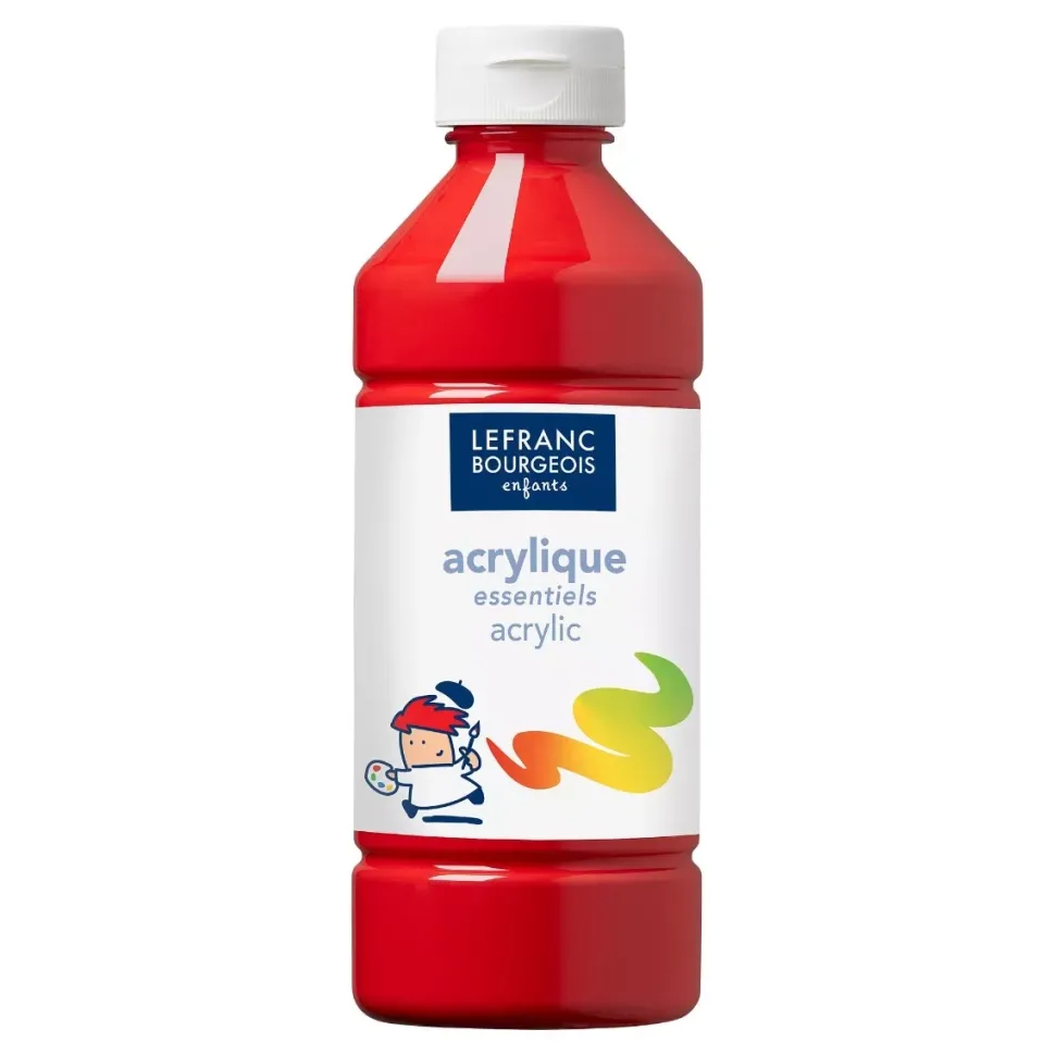 Pintura Acrílica Infantil Rojo Lefranc & Bourgeois 500ml