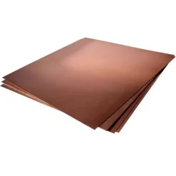 Planchas de cobre planas