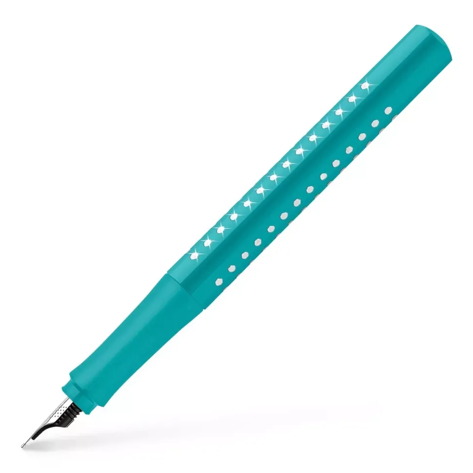 Pluma estilográfica Mediana Océano Sparkle Faber-Castell