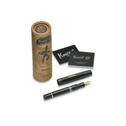 Pluma estilográfica negra Piston Classic Sport Kaweco Gruesa