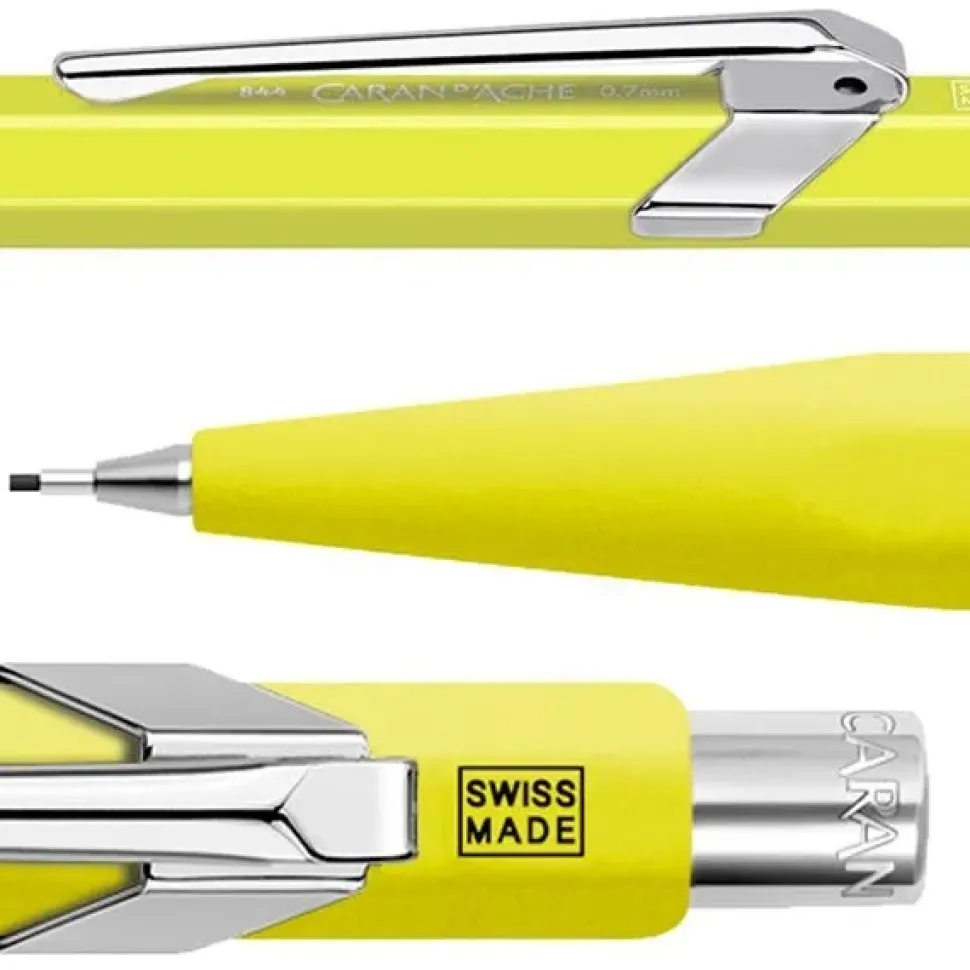 Portaminas 844 Amarillo Flúor Caran d'Ache 0.7mm