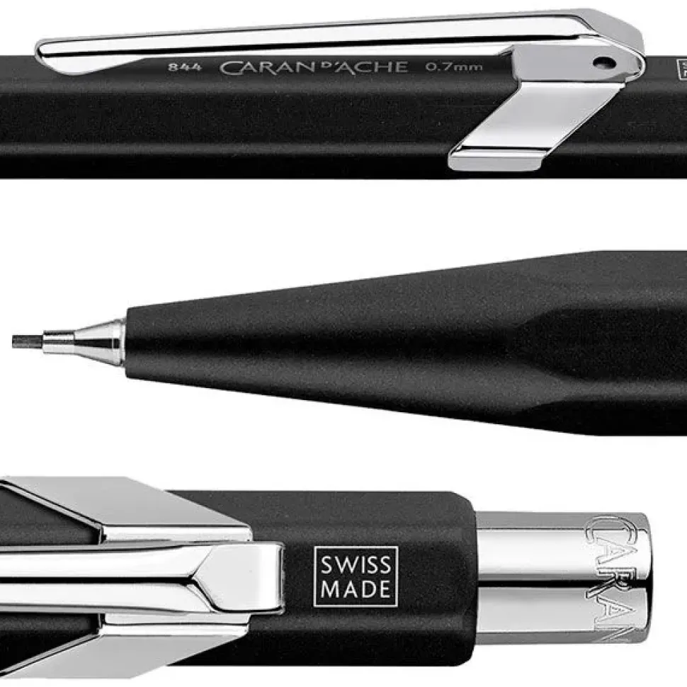 Portaminas 844 Negro Caran d'Ache 0.7mm