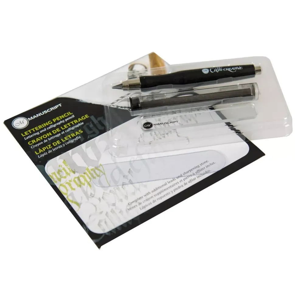 Portaminas de dibujo y caligrafía Negro