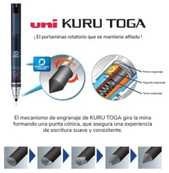 Portaminas Kuru Toga Uni-Ball 0.3mm