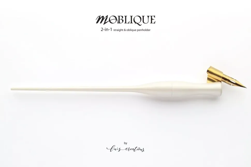 Portaplumillas 2en1 White Nacre Pastel Moblique