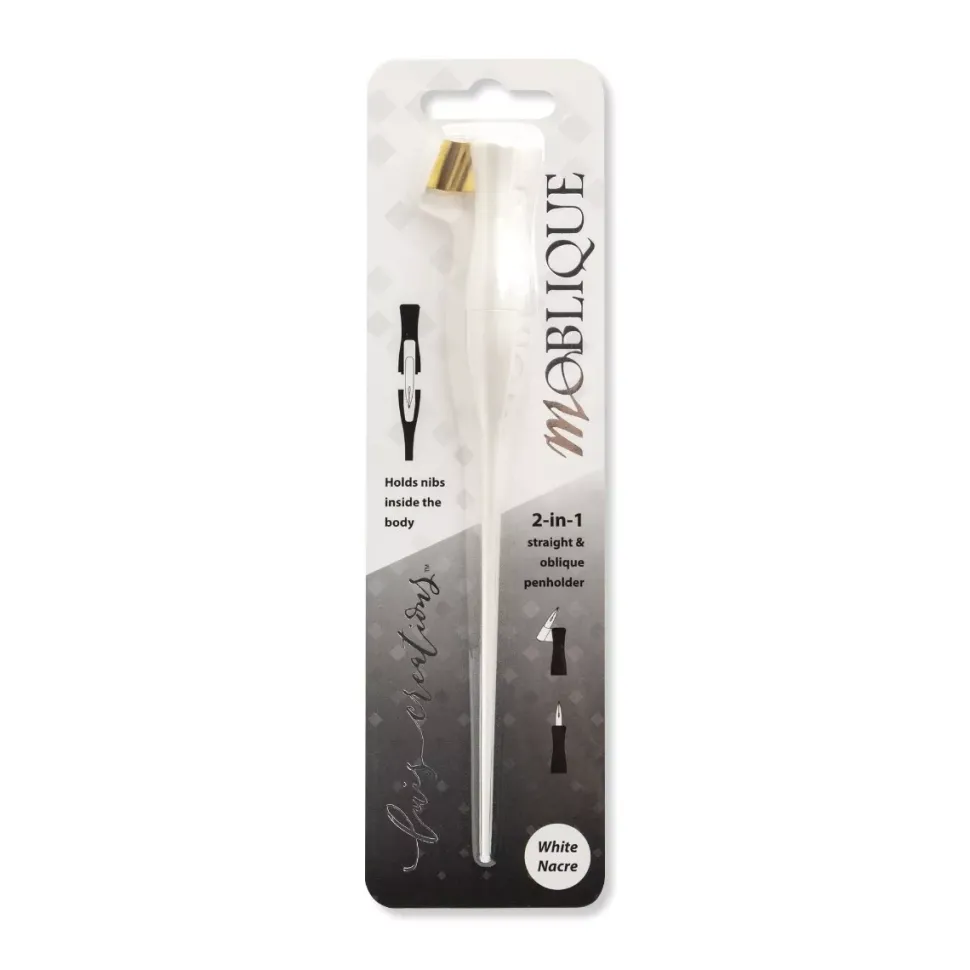Portaplumillas 2en1 White Nacre Pastel Moblique