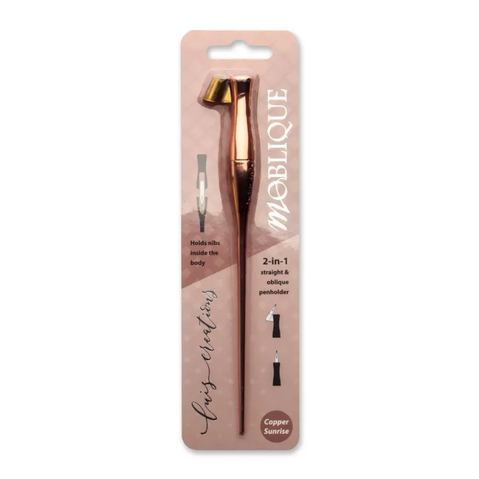 Portaplumillas metálico 2en1 Copper Sunrise Moblique