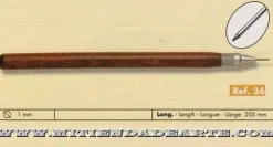 Punta seca mango de madera GR-036