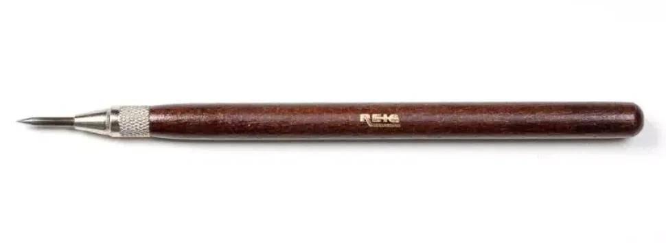 Punta seca mango de madera GR-036