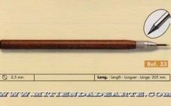 Punta seca mango de madera GR-033