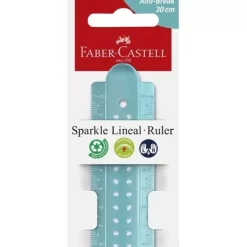 Regla colores surtidos Sparkle Faber-Castell 30cm