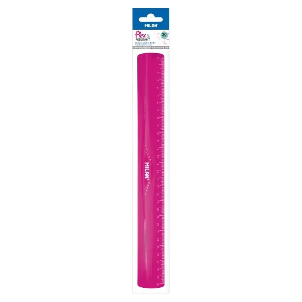 Regla rosa Flex & Resistant Acid Milan 30cm