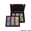 Rembrandt 90 pasteles suaves, caja Professional madera de lujo selección 300H90L
