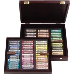 Rembrandt 90 pasteles suaves, caja Professional madera de lujo selección retrato