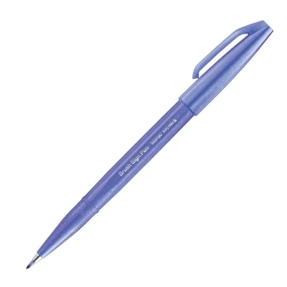 Rotulador Brush Sign Pen Blue Violet Pentel