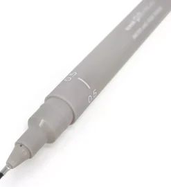 Rotulador Calibrado Pin Gris Claro Uni-Ball 0,5mm
