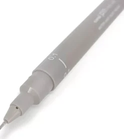 Rotulador Calibrado Pin Gris Claro Uni-Ball 0,1mm