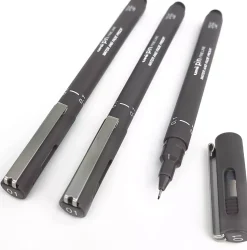 Rotulador Calibrado Pin Gris Oscuro Uni-Ball 0,1mm