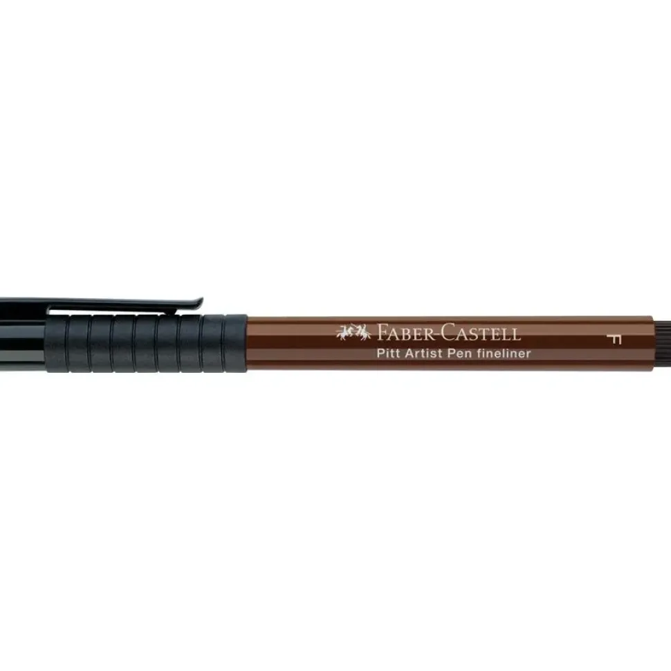 Rotulador Fino Punta Fibra Sepia oscuro F Pitt Artist Pen Faber-Castell