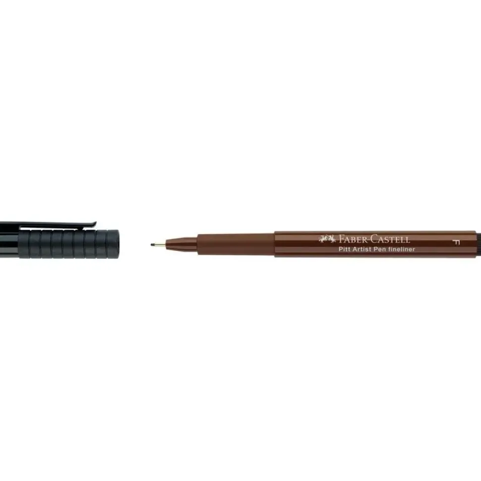 Rotulador Fino Punta Fibra Sepia oscuro F Pitt Artist Pen Faber-Castell