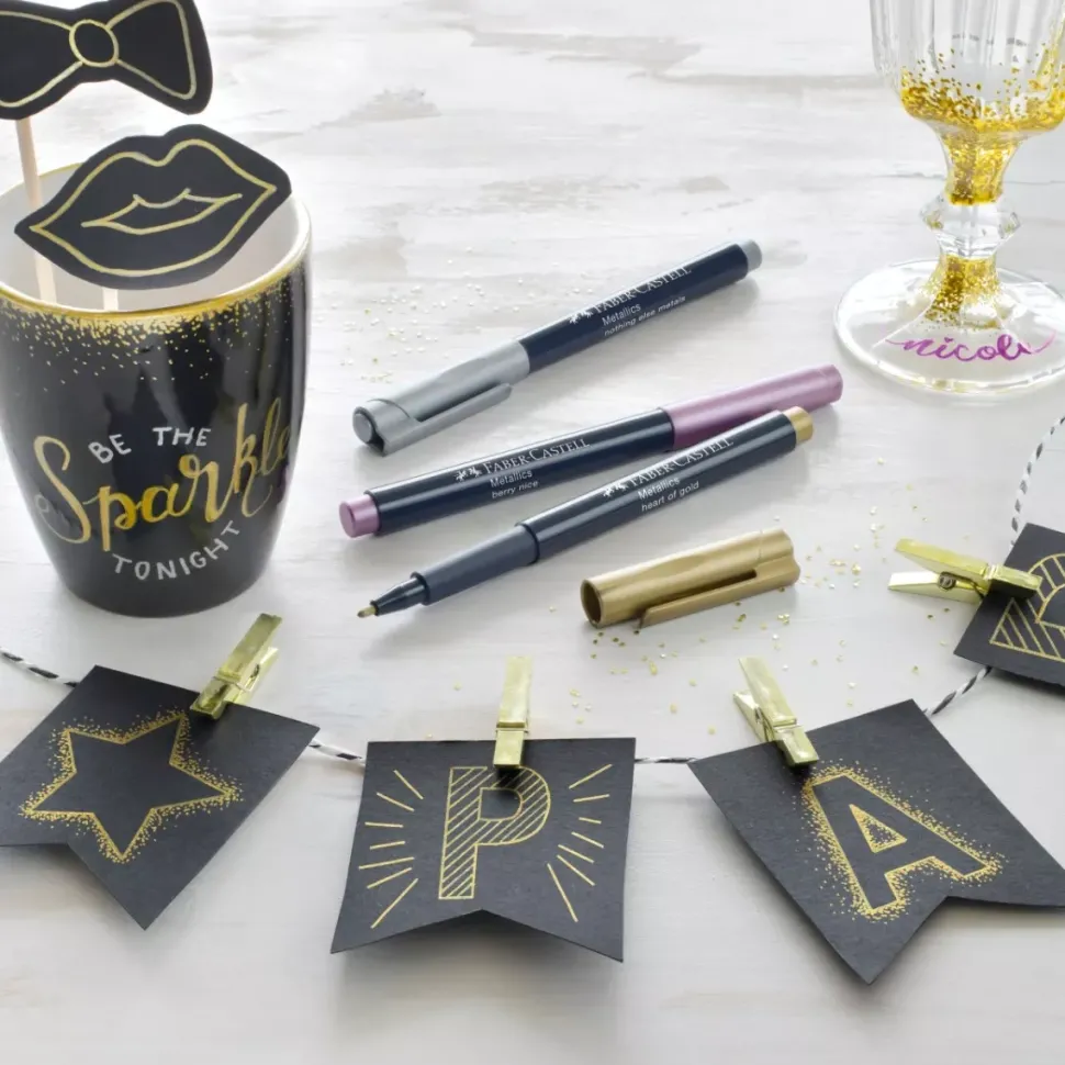 Rotulador Metálico Crimson Crush Metallics Faber-Castell