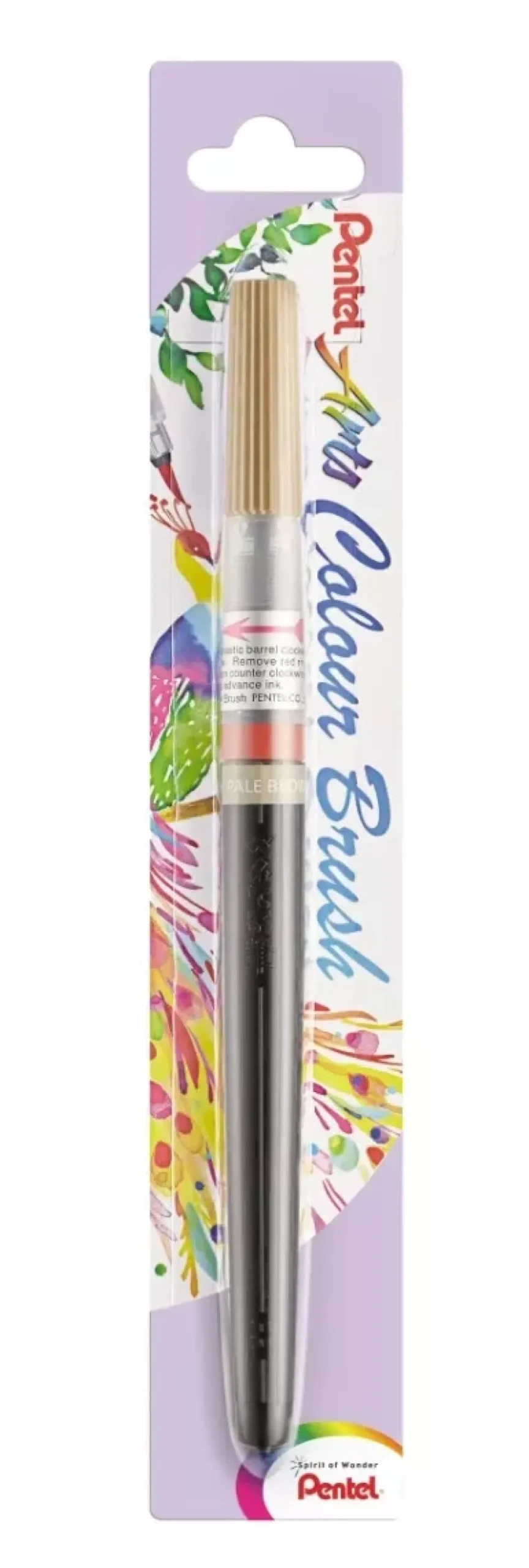 Rotulador Pentel Color Brush Pale Brown #163