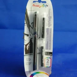 Rotulador punta pincel Pentel +2 Recambios Negro Pentel Poket Brush