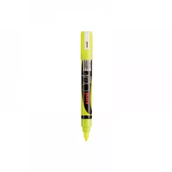 Rotulador PWE3MS Chalk Tiza Amarillo Neón Uni Posca