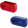 Sacapuntas con Depósito Doble Rojo o Azul Sleeve Faber-Castell