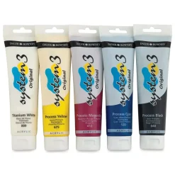 Set 5 acrilicos System3 Daler-Rowney 150ml