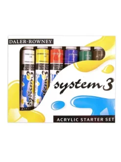 Set 6 acrílicos System3 Daler-Rowney 22ml