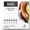 Set 6 acrílicos cuerpo pesado iridiscente PRO Liquitex 59ml