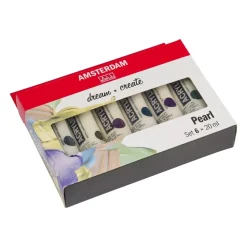 Set 6 Acrílicos Perlados Selección General Talens 20ml