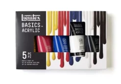 Set 5 acrílicos primarios Basics Liquitex 75ml